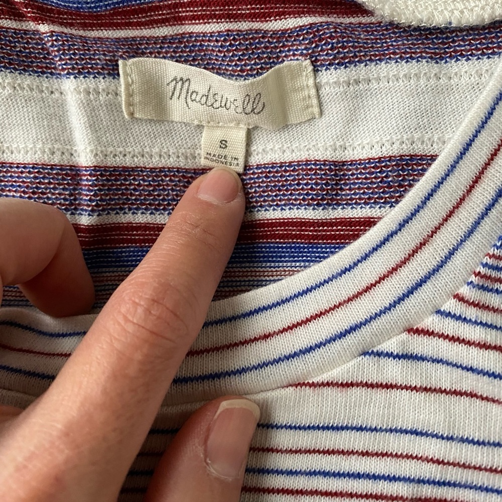 LIKE NEW Madewell Carita stripe tank top - Picture 5 of 7